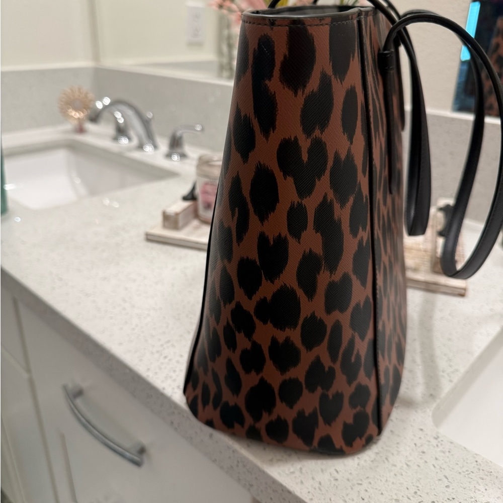 kate spade Leopard Print Tote - Brown and Black - Picture 2 of 9
